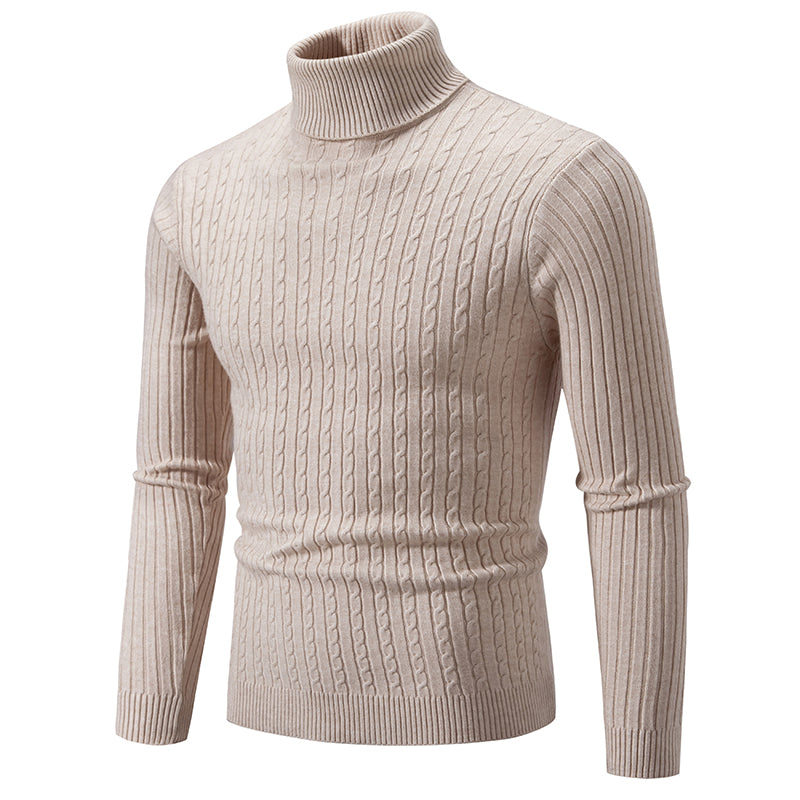 Men's High-Neck Knit Sweater