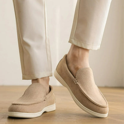 Men's Suede Loafers – Classic Slip-On Shoes