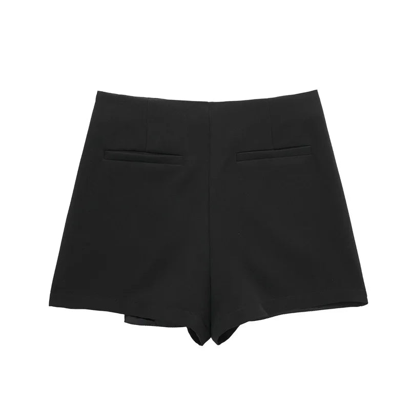 Women's Asymmetric Skort – High Waist Mini