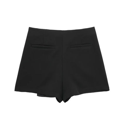 Women's Asymmetric Skort – High Waist Mini