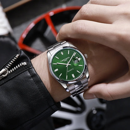 Men's Luxury Quartz Watch – Stainless Steel