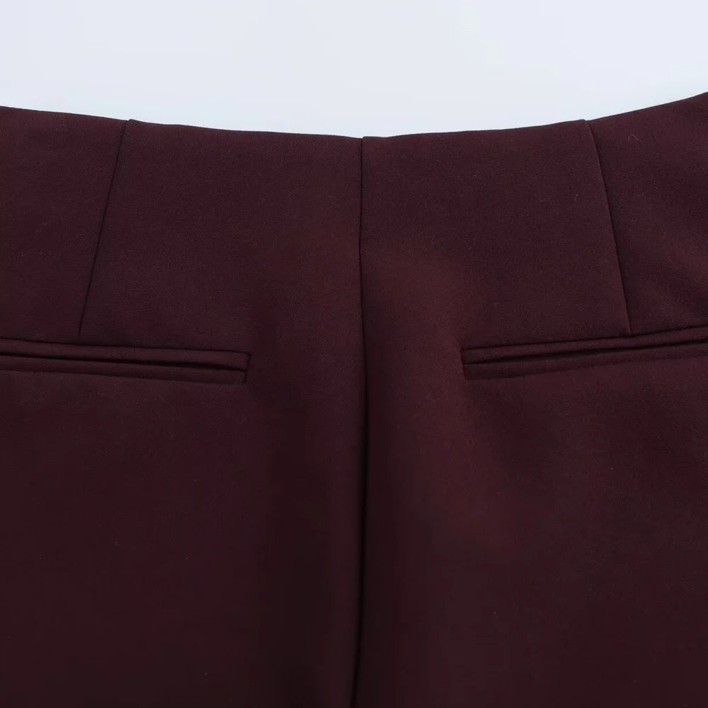 Women's High Waist Skort – Side Zipper Mini