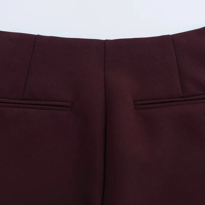 Women's High Waist Skort – Side Zipper Mini