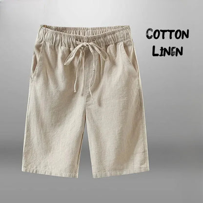 Men's Cotton Linen Shorts – Breathable Summer