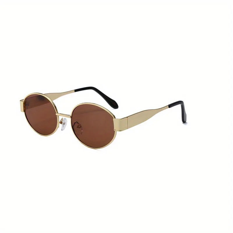 Oval Metal Frame Sunglasses – Unisex Classic