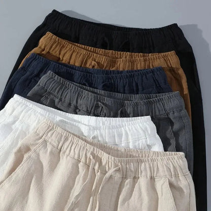 Men's Cotton Linen Shorts – Breathable Summer