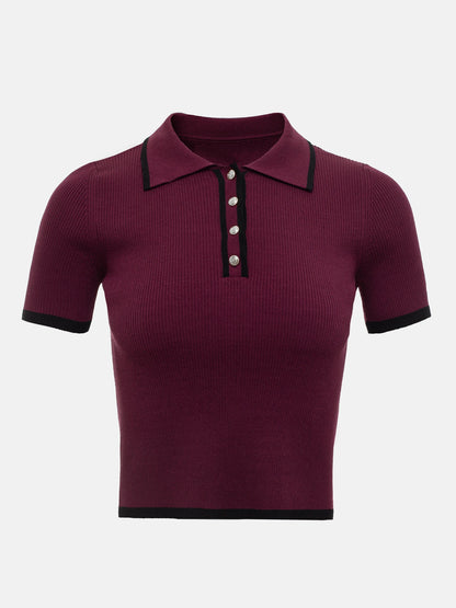 Women's Patchwork Knit Top
