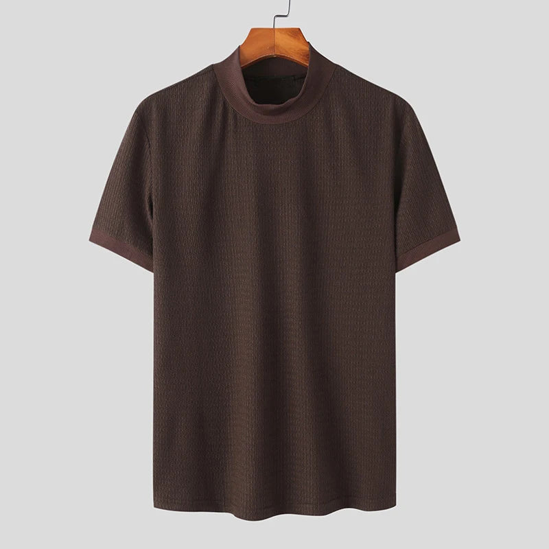 Men's High-Neck Summer T-Shirt