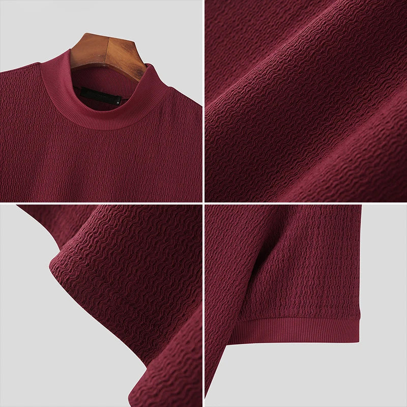 Men's High-Neck Summer T-Shirt