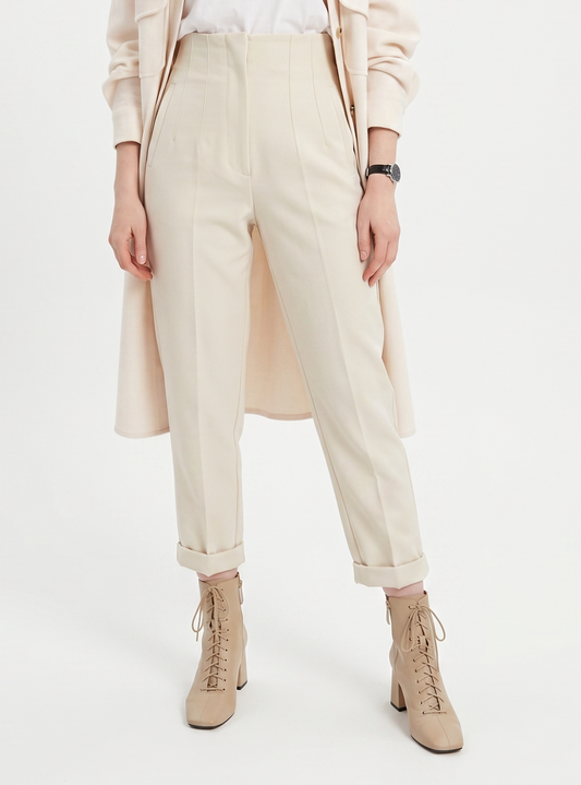 Women's High Waist Pencil Pants – Slim Office Trousers